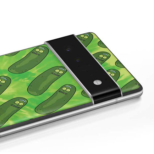 Adult Swim Rick and Morty Pickle Rick Pattern Google Pixel 6 Skin